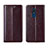 Funda de Cuero Cartera con Soporte Carcasa L01 para Nokia C3 Marron