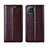 Funda de Cuero Cartera con Soporte Carcasa L01 para Oppo A73 5G Marron