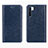 Funda de Cuero Cartera con Soporte Carcasa L01 para Oppo A91 Azul