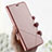 Funda de Cuero Cartera con Soporte Carcasa L01 para Oppo AX7 Oro Rosa