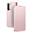 Funda de Cuero Cartera con Soporte Carcasa L01 para Oppo F15 Oro Rosa