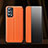 Funda de Cuero Cartera con Soporte Carcasa L01 para Oppo Reno5 Pro 5G Naranja