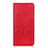 Funda de Cuero Cartera con Soporte Carcasa L01 para Realme C11 Rojo