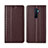 Funda de Cuero Cartera con Soporte Carcasa L01 para Realme X2 Pro Marron