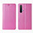 Funda de Cuero Cartera con Soporte Carcasa L01 para Realme X3 SuperZoom Rosa