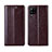 Funda de Cuero Cartera con Soporte Carcasa L01 para Samsung Galaxy A42 5G Marron