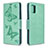 Funda de Cuero Cartera con Soporte Carcasa L01 para Samsung Galaxy A51 5G Verde