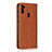 Funda de Cuero Cartera con Soporte Carcasa L01 para Samsung Galaxy M11 Marron Claro