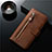 Funda de Cuero Cartera con Soporte Carcasa L01 para Samsung Galaxy S20 Plus 5G Marron