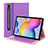 Funda de Cuero Cartera con Soporte Carcasa L01 para Samsung Galaxy Tab S7 11 Wi-Fi SM-T870 Morado