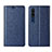 Funda de Cuero Cartera con Soporte Carcasa L01 para Xiaomi Mi 10 Azul