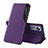 Funda de Cuero Cartera con Soporte Carcasa L01 para Xiaomi Mi 12S Pro 5G Morado