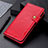 Funda de Cuero Cartera con Soporte Carcasa L01 para Xiaomi POCO C31 Rojo