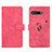 Funda de Cuero Cartera con Soporte Carcasa L01Z para Asus ROG Phone 3 Strix ZS661KS Rosa Roja