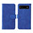 Funda de Cuero Cartera con Soporte Carcasa L01Z para Google Pixel 6a 5G Azul