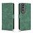 Funda de Cuero Cartera con Soporte Carcasa L01Z para Huawei Honor 80 Pro Flat 5G Verde