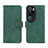 Funda de Cuero Cartera con Soporte Carcasa L01Z para Huawei P60 Art Verde