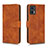 Funda de Cuero Cartera con Soporte Carcasa L01Z para Motorola Moto Edge 30 Lite 5G Marron