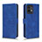 Funda de Cuero Cartera con Soporte Carcasa L01Z para Motorola Moto Edge Plus (2023) 5G Azul