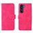 Funda de Cuero Cartera con Soporte Carcasa L01Z para Motorola Moto Edge S30 5G Rosa Roja