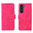 Funda de Cuero Cartera con Soporte Carcasa L01Z para Motorola Moto G200 5G Rosa Roja