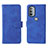 Funda de Cuero Cartera con Soporte Carcasa L01Z para Motorola Moto G31 Azul