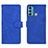 Funda de Cuero Cartera con Soporte Carcasa L01Z para Motorola Moto G60 Azul
