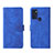 Funda de Cuero Cartera con Soporte Carcasa L01Z para Motorola Moto G60s Azul