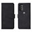 Funda de Cuero Cartera con Soporte Carcasa L01Z para Motorola Moto G71 5G Negro