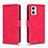 Funda de Cuero Cartera con Soporte Carcasa L01Z para Motorola Moto G73 5G Rosa Roja