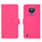 Funda de Cuero Cartera con Soporte Carcasa L01Z para Nokia 1.4 Rosa Roja