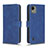 Funda de Cuero Cartera con Soporte Carcasa L01Z para Nokia C110 Azul