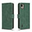 Funda de Cuero Cartera con Soporte Carcasa L01Z para Nokia C110 Verde