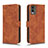 Funda de Cuero Cartera con Soporte Carcasa L01Z para Nokia C32 Marron