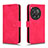Funda de Cuero Cartera con Soporte Carcasa L01Z para OnePlus 12R 5G Rosa Roja