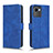 Funda de Cuero Cartera con Soporte Carcasa L01Z para Realme C30 Azul