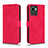 Funda de Cuero Cartera con Soporte Carcasa L01Z para Realme C30 Rosa Roja