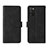 Funda de Cuero Cartera con Soporte Carcasa L01Z para Samsung Galaxy A02s Negro