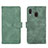 Funda de Cuero Cartera con Soporte Carcasa L01Z para Samsung Galaxy A20 Verde