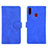 Funda de Cuero Cartera con Soporte Carcasa L01Z para Samsung Galaxy A20s Azul
