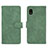 Funda de Cuero Cartera con Soporte Carcasa L01Z para Samsung Galaxy A21 SC-42A Verde