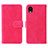 Funda de Cuero Cartera con Soporte Carcasa L01Z para Samsung Galaxy A22 5G SC-56B Rosa Roja