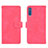 Funda de Cuero Cartera con Soporte Carcasa L01Z para Samsung Galaxy A7 (2018) A750 Rosa Roja