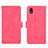 Funda de Cuero Cartera con Soporte Carcasa L01Z para Samsung Galaxy M01 Core Rosa Roja