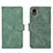 Funda de Cuero Cartera con Soporte Carcasa L01Z para Samsung Galaxy M01 Core Verde