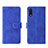 Funda de Cuero Cartera con Soporte Carcasa L01Z para Samsung Galaxy M02 Azul