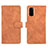 Funda de Cuero Cartera con Soporte Carcasa L01Z para Samsung Galaxy S20 FE 5G Marron