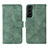 Funda de Cuero Cartera con Soporte Carcasa L01Z para Samsung Galaxy S21 FE 5G Verde