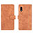 Funda de Cuero Cartera con Soporte Carcasa L01Z para Samsung Galaxy XCover Pro Marron