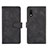 Funda de Cuero Cartera con Soporte Carcasa L01Z para Samsung Galaxy XCover Pro Negro